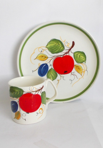Ceramic hand painted - hand, matching
