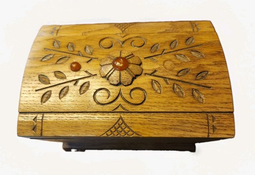 Vintage wooden treen trinket - vintage,