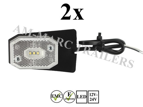Led white clear - led, front