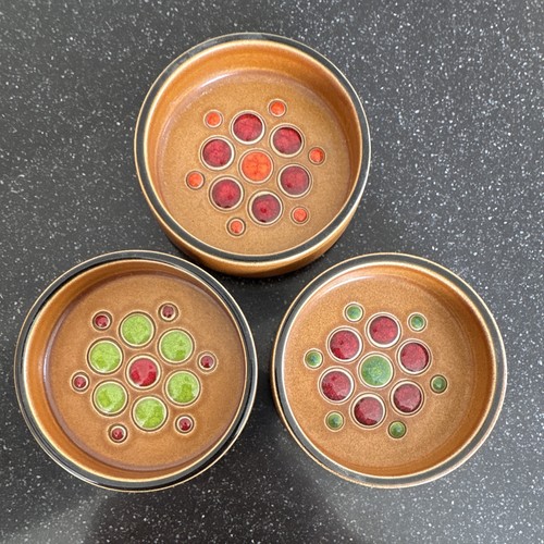 Hornsea pottery set 3 - set, of