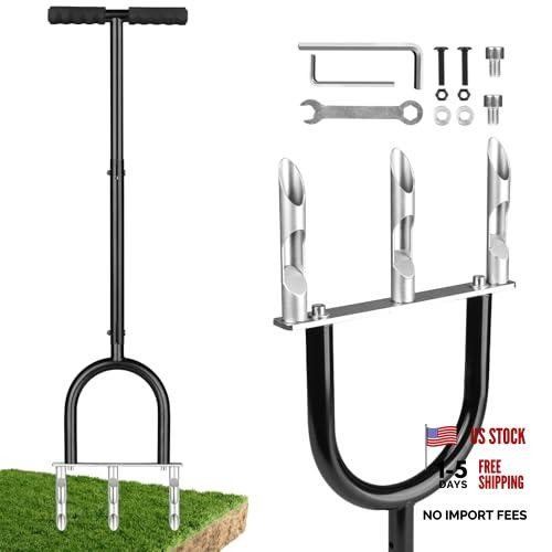 Lawn tool with hollow tines - lawn,