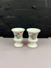 Wedgwood Kutani Crane Vases 5"
