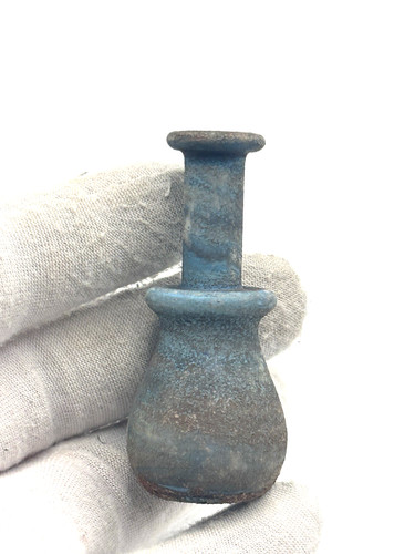 Miniature blue roman glass - blue,