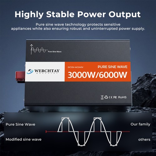 3000w 6000w pure sine - 3000w,