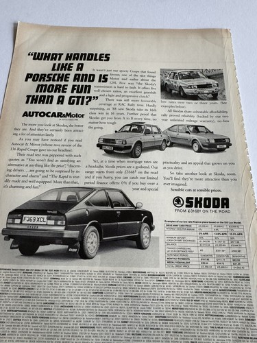 Original vintage 1989 - original, skoda