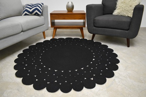 Round rug natural jute - round,