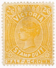 (I.B) Australia - Victoria Revenue : Stamp Duty 2/6d (1885)