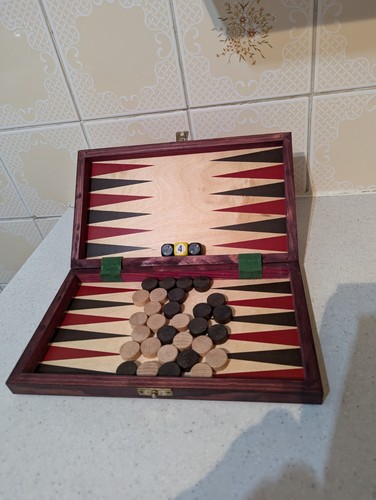 Backgammon box vintage - backgammon,