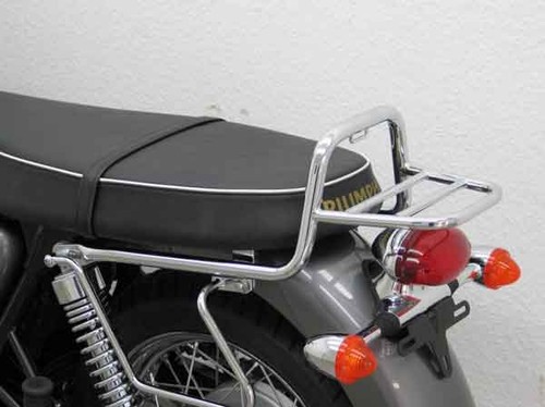 Chrome steel luggage rack for