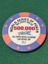 500 K   NCV Rio WSOP Bud Jones Poker Chip Paulson Chipco