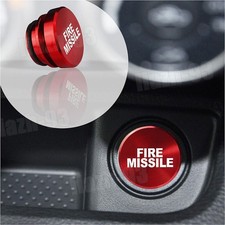 1x Red Fire Missile Button Car