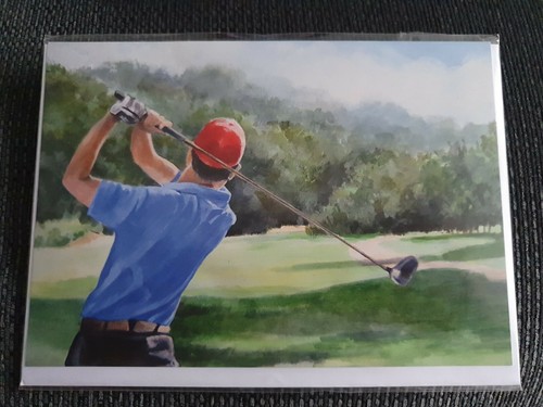 The golfer golf birthday card - the,