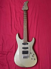 Fernandes FGZ-650s Built in Sustainer Lite 2000's Silver Electric Guitar