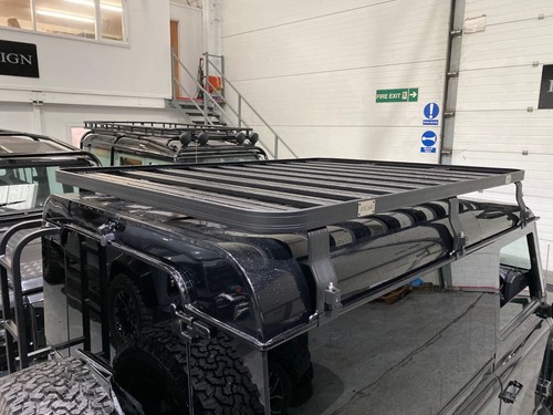 Full length black aluminium
