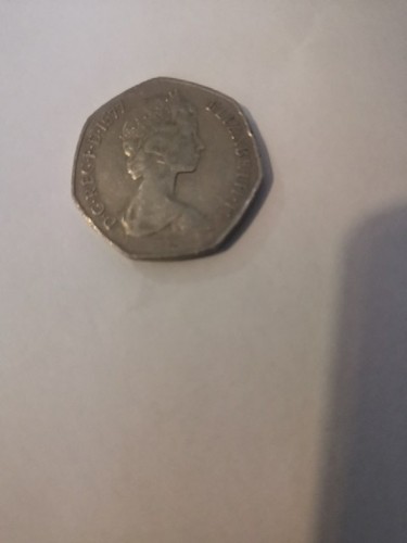 British old 50 pence - 19,