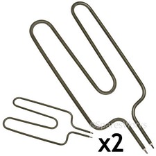 2 x HEATING ELEMENTS for HEATSTORE / UNIDARE 850w SPACE STORAGE HEATER