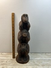 Three Wise Monkeys Totem Pole