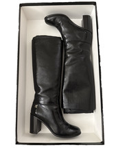 CHANEL Black High Leather