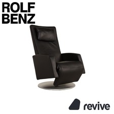 Rolf Benz LSE 5800 leather armchair black function relax function