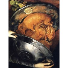 Arcimboldo Cook Meat Face