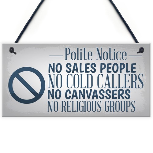 Cold callers sales front - no,