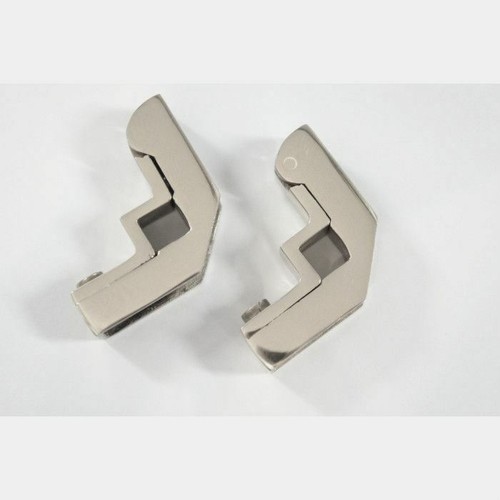 Bright chrome hinged brackets - chrome,