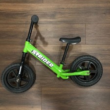 Strider 12 Kids No Pedals Sport Balance Bike - Flat Free Tire Green Classic