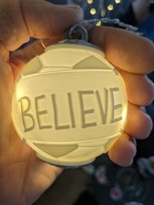 Ted Lasso inspired Believe Christmas Bauble decoration lithopane 3d printed