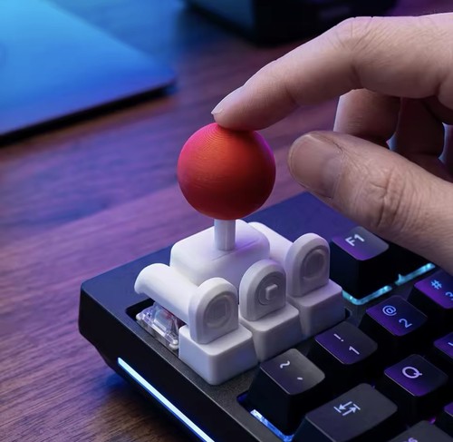 Printed keyboard joystick - 3d,