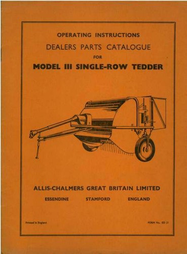 Allis chalmers model - model, 111