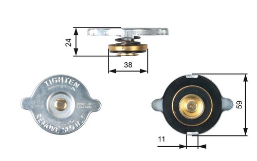 Gates rc107 radiator cap - rc107,
