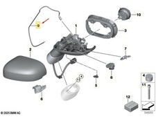MINI COOPER J01 Front Right Mirror Camera Wiring LHD 51415A84EE8 NEW GENUINE