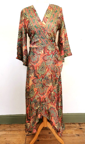 Lovely pink peach green long - lovely,
