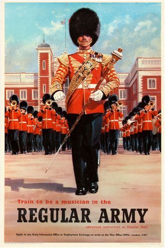 Vintage british army musicians - vintage,