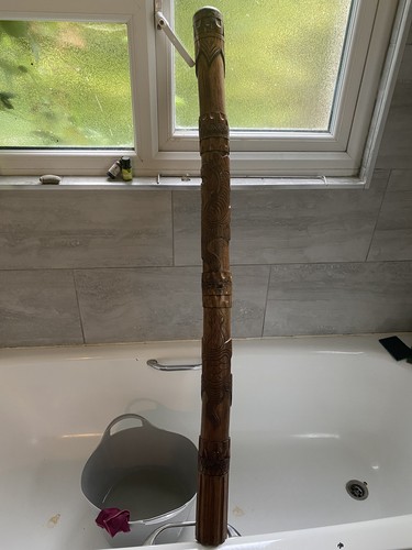 Didgeridoo decorated carved - didgeridoo,