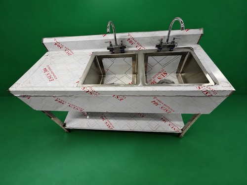 Commercial kitchen double bowl - kitchen,