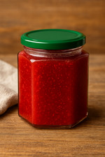 40 x 280ml Hexagonal Glass Jar with Dark Green  63mm Twist-Off Lids – Honey, Jam