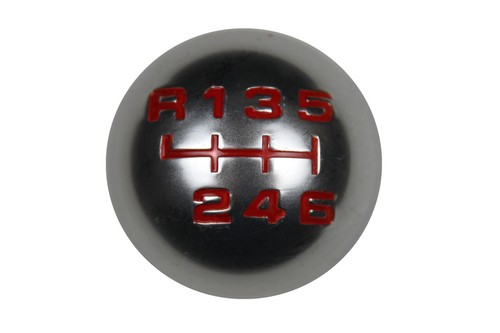 Silver round gear knob 6 - r1,