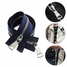 5# 70/90cm Zip Jacket Metal Zipper Open Ended DIY Sewing Double Slider