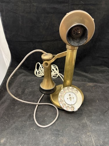 Antique brass candlestick - antique,