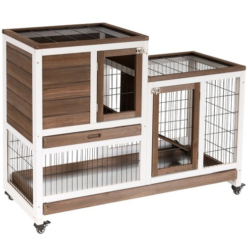 Wooden rabbit hutch bunny - wooden,