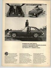1966 MGB/GT 2 Door Hardtop Sportscar Sedan Photo Vintage Magazine Car Print Ad