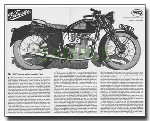 Velocette model 600cc - velocette,