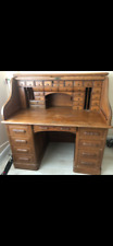 Antique Oak Roll Top Desk