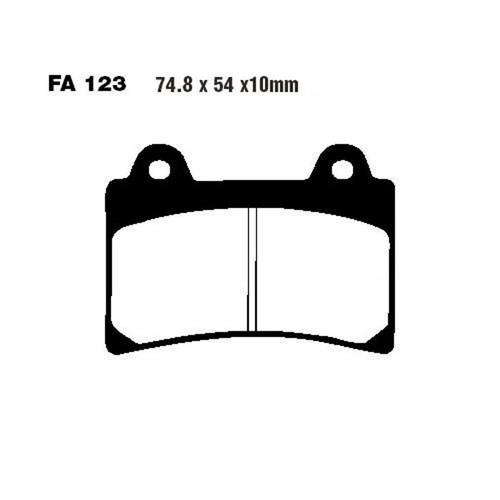 Pair pads ebc fa123v - v,