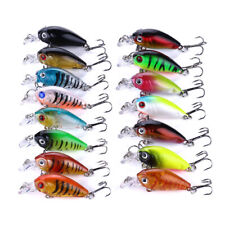 15PCS Lot Crankbaits Minnow Fishing Lures Hooks Fish Tackle Diving Bait 4.5cm/4g