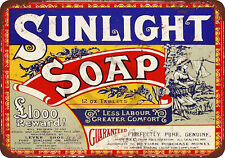1921 Sunlight Soap Vintage AD Reproduction METAL SIGN 8 x 12