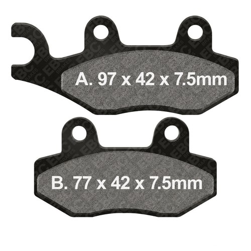 Ebc fa135tt brake pads pair - ebc,