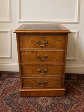 Antique burr oak two drawer - oak,
