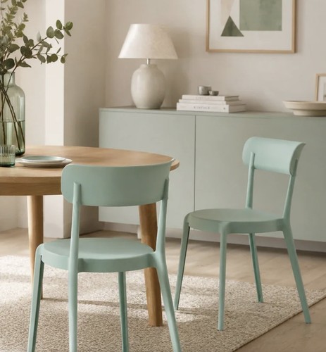 Green plastic bistro dining - plastic,